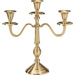 Candelabru cu trei brațe, auriu, 30 cm, model 1