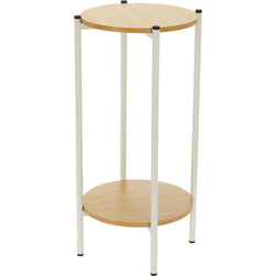 Masa auxiliară înaltă KIRO, Ø 31 x 61 cm, albă