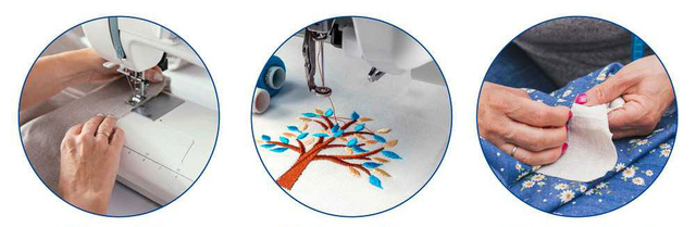 Fire transparente de cusut, 2 bucăți