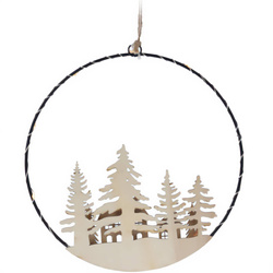 Decorațiune de Crăciun cu LED pentru suspendare, Ø 20 cm