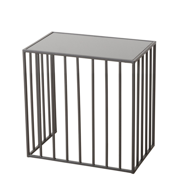 Set 2 masute de cafea metalice Joris, blat oglinda