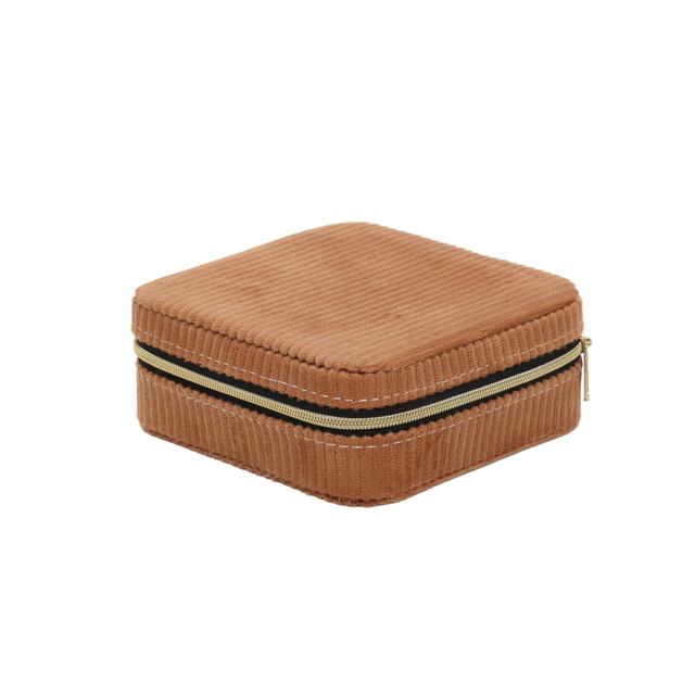 Cutie pentru bijuterii, catifea, 12 x 12 x 5 cm