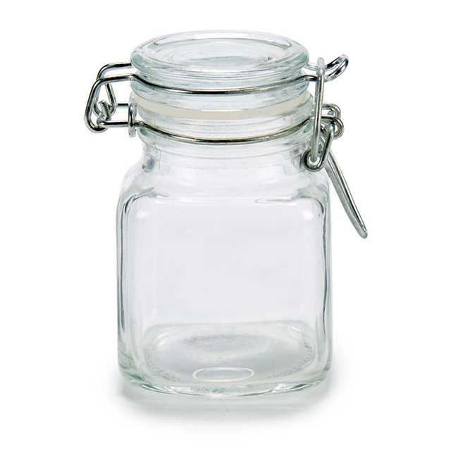 Set 5 borcane din sticla pentru condimente, 90 ml