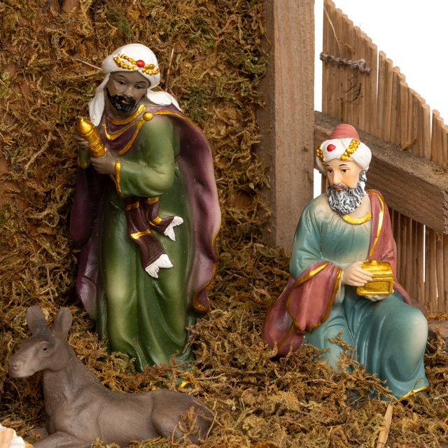 Iisus nașterea + 8 figurine, 35 x 23,5 cm