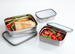 Recipiente pentru alimente, oțel inoxidabil, 3 bucăți