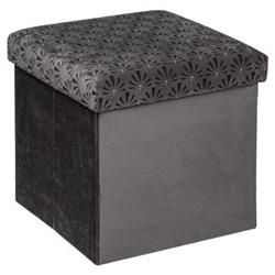 Puf pliant 2in1 LIAM, 38 x 38 cm, antracit