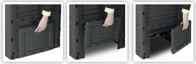 Compostor de grădină, închis - 300 l