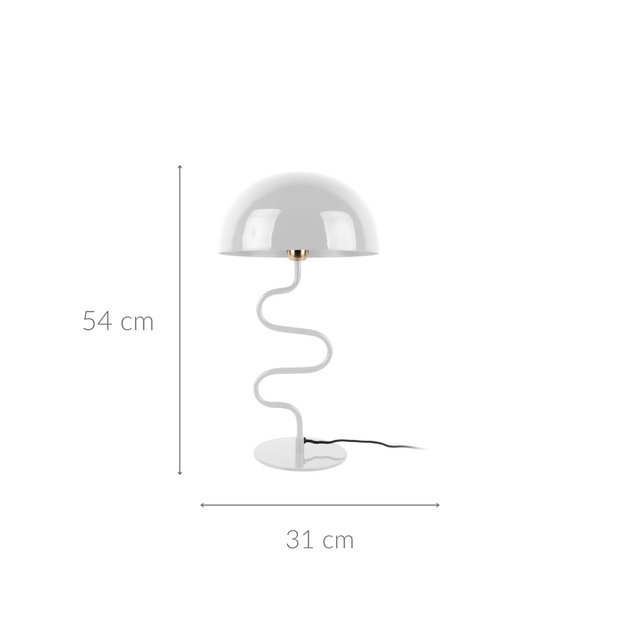 Lampă de masă tip ciupercă TWIST, metalică, înălțime 54 cm