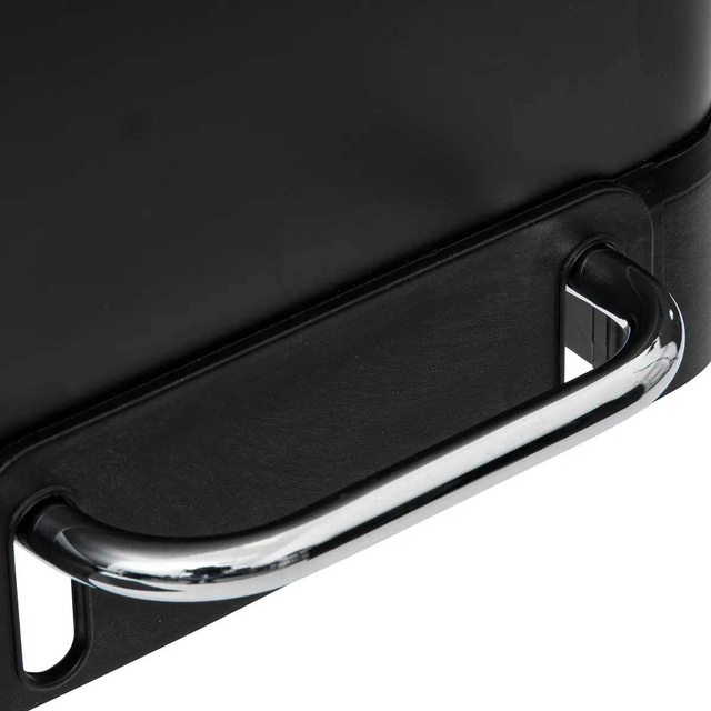 Coș de gunoi dublu Ariane, din oțel inoxidabil, cu pedala, 2 x 30 l