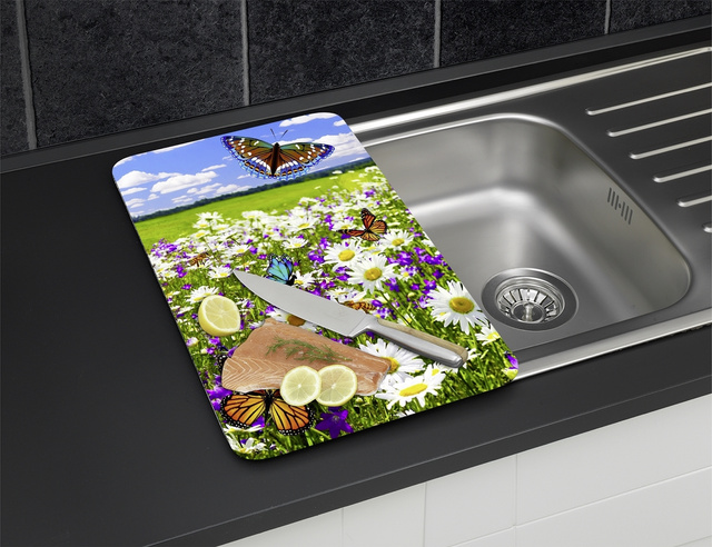 Plite de sticla, 2 bucati, Summer Meadow, WENKO