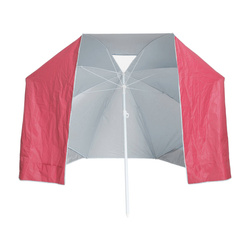 Umbrela de plaja pliabila - paravan, 2in1