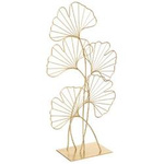 Decor metalic GINKO, 57 cm, frunze de ginkgo
