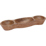 Tava de gustare din lemn de mango