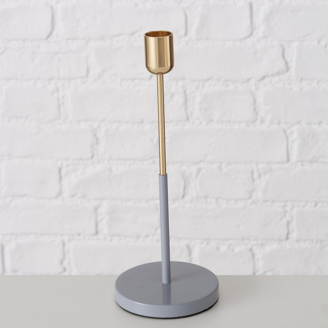 Set 2 suporturi metalice pentru lumanare Telmo