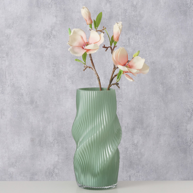 Vază din sticlă zdrobită, formă VERESE, 30 cm