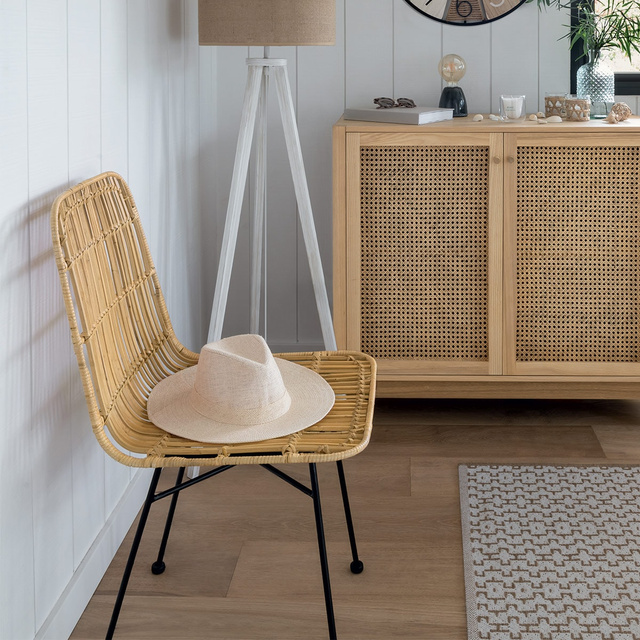 Scaun de sufragerie KUBU, ratan, 88 cm