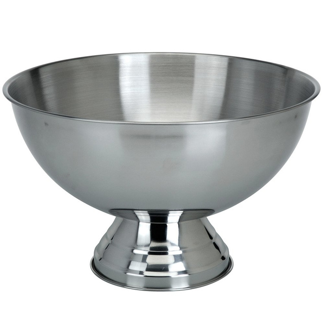 Bol din oțel inoxidabil - pentru fructe, punch - 38 cm, mată