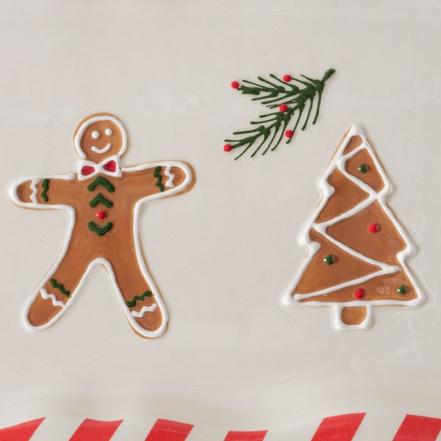 Vas ceramic în culori festive, 39 x 25 cm