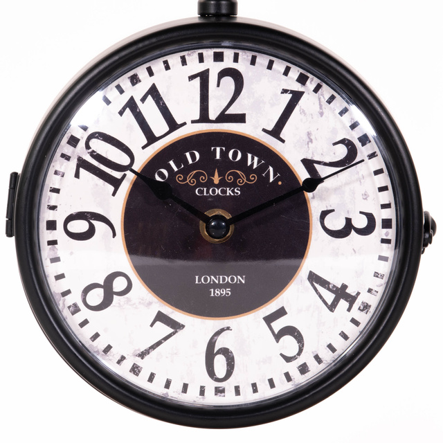 Ceas suspendat pe baza de lemn, 32 cm