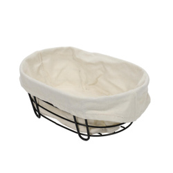 Coș pentru pâine Bistro, cadru metalic oval