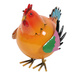 Figurină colorată de cocoș din metal, 21 x 25 x 28 cm