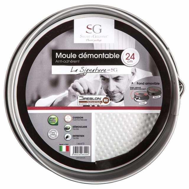 Forma rotunda metalica pentru tort, Ø 24 cm