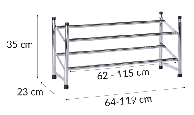 Dulap telescopic pentru pantofi - raft, poliță, WENKO