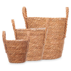 Măști împletite pentru ghivece RUSTIC, 3 bucăți