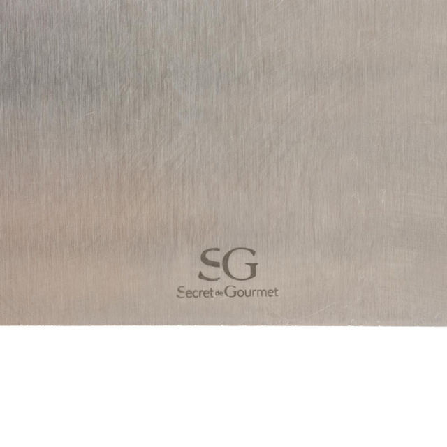 Spatula de patiserie, inox, 15 x 12 cm + cana de masurat