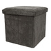 Taburet din velur-cord cu spațiu de depozitare TOBO, 38 x 38 x 38 cm