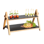 Platou de servire din bambus, ardezie, Kesper