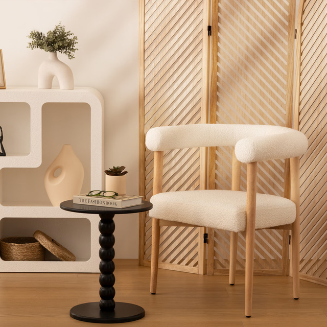 Măsuță laterală Chamlo neagră