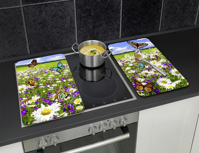 Plite de sticla, 2 bucati, Summer Meadow, WENKO