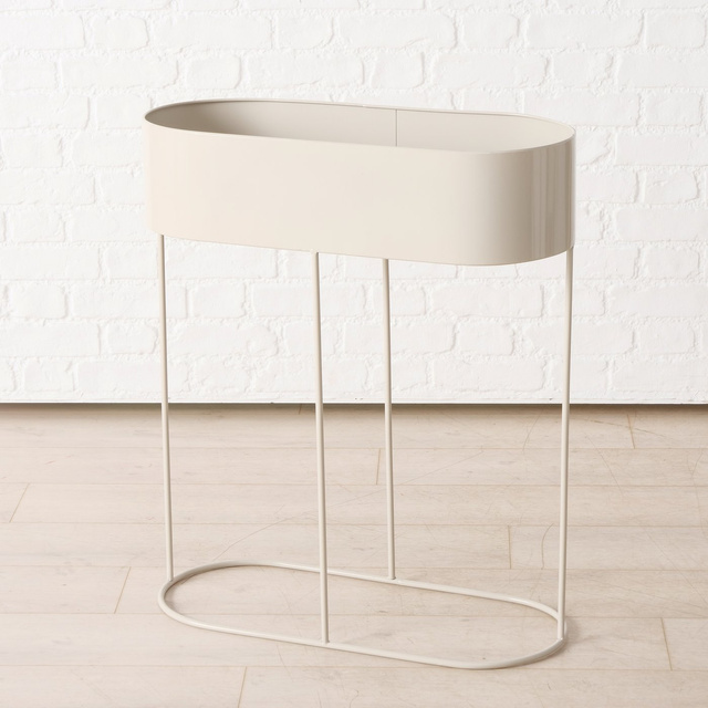 Set 3 suporturi pentru flori Aurela, alb