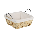 Coș pentru pâine cu împletitură din lemn, 23 x 20 cm