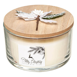 Lumanare parfumata cu capac decorativ, 380 g