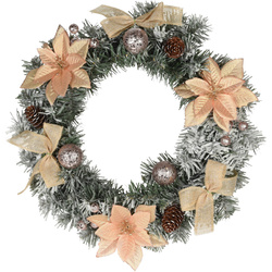 Coronita de Craciun cu decoratiuni, Ø 38 cm