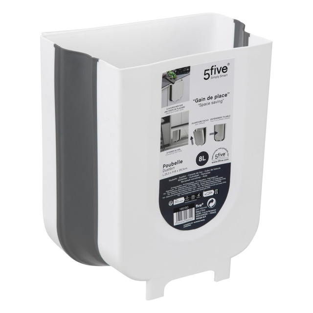 Coș mic de gunoi pentru ușă de dulap, 8 l