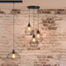 Lampa, metal, LOFT, designer, 3 surse de iluminare