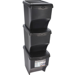 Cosuri de reciclare pentru bucatarie, sub chiuveta sau in dulap, 3 containere