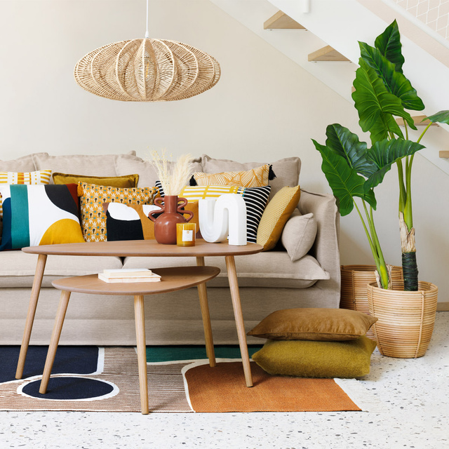 Lampă suspendată Tery împletită, Ø 57 cm