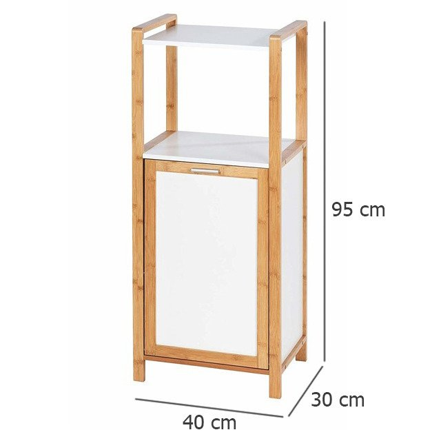 Bibliotecă cu raft și coș de rufe FINJA, Wenko