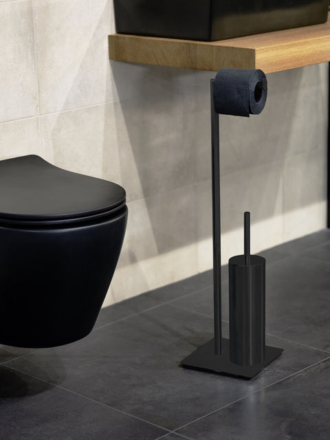Suport pentru perie toaleta cu suport hartie 2in1 RECCO