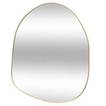 Oglinjoară asimetrică ROMAN, aurie, 30 x 40 cm