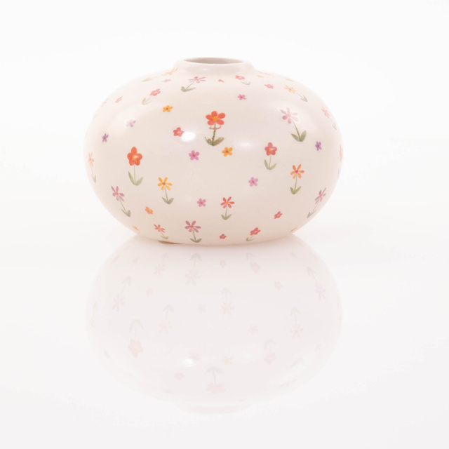 Vaza mica Blumi, model cu flori mici, inaltime 10 cm