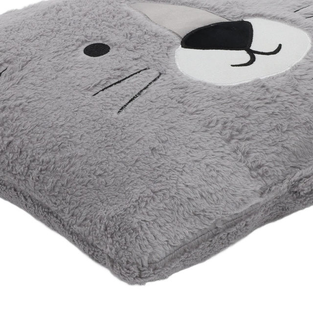 Perna de pluș ANIMAL, cu urechi, 43 x 43 cm