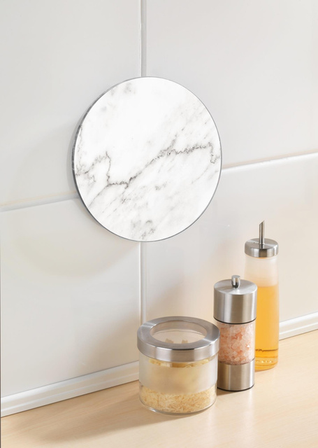 Suport pentru vase fierbinti, Sticlă calita, model de marmură, Ø 20 cm, WENKO