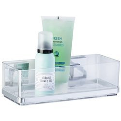 Raft baie QUADRO, Transparent, 24,5x14x8,5 cm, WENKO