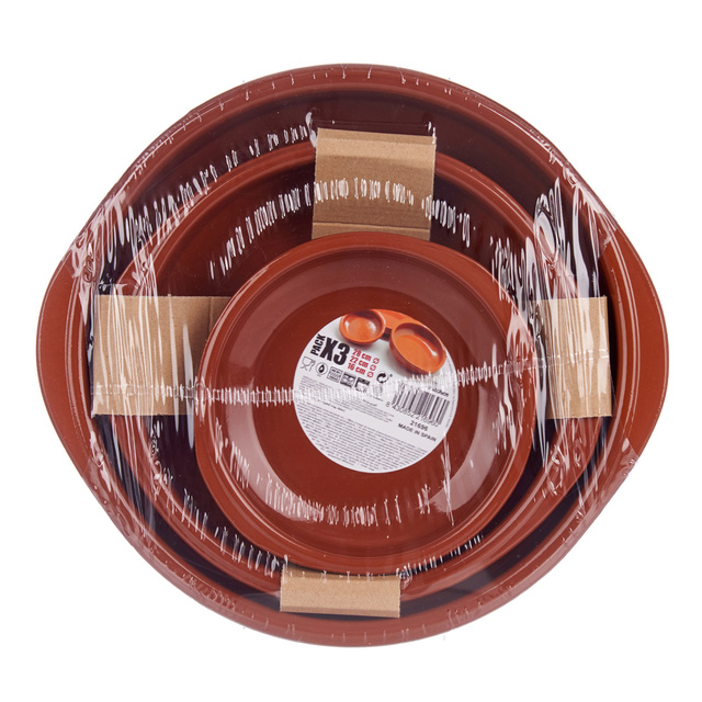 Vase rotunde pentru copt, set 3 buc.