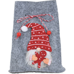 Punguta de Craciun cu elf, 12 x 14,5 cm